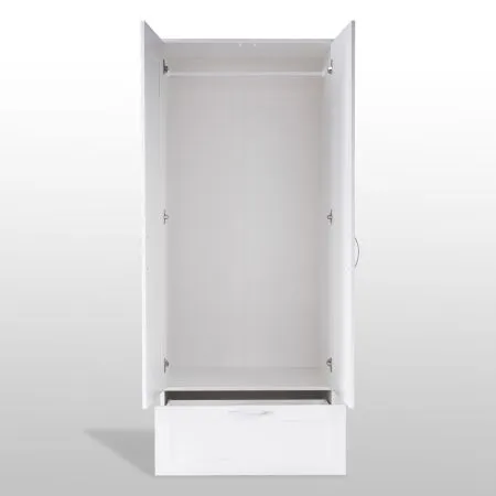 2.02.01.020.1 СИРИУС шкаф комбинированный "2 двери и 1 ящик белый RU"