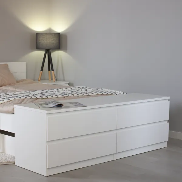 2.05.02.030.1 МАЛЬТА комод 4 ящика 160х54 белый RU