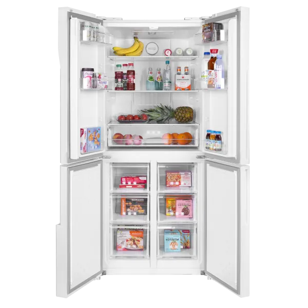 Холодильник с инвертором MAUNFELD MFF182NFWE Белый