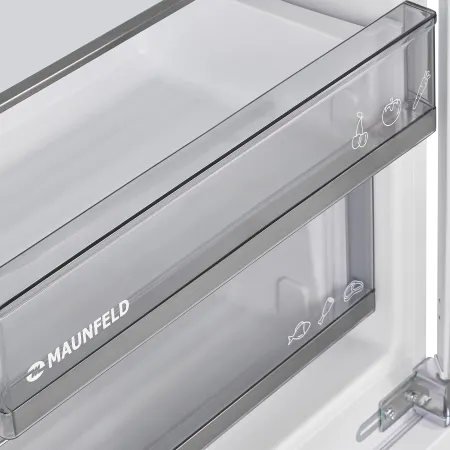 Встраиваемый холодильник с инвертором MAUNFELD MBL177SWGR Inverter Белый
