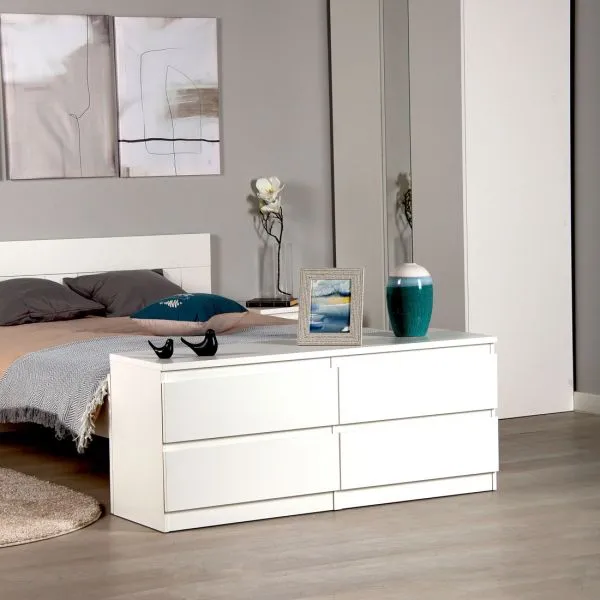 2.03.03.100.1 КАСТОР тумба 4 ящика RU белая