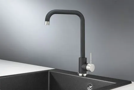 ST-4033, ЧЁРНЫЙ, СМЕСИТЕЛЬ КУХОННЫЙ