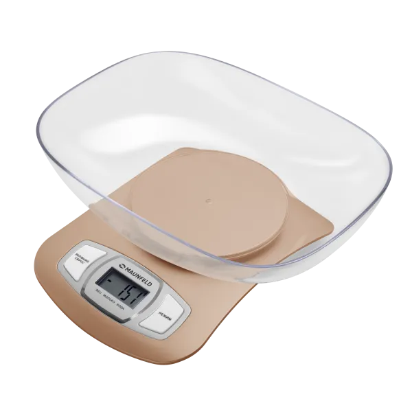 Кухонные весы с чашей MAUNFELD MKS-515P Золотой