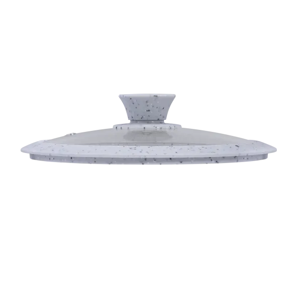 Крышка стеклянная MAUNFELD TRINITY MGL20SMLG с силиконовым ободком и ручкой, 20 см Серый