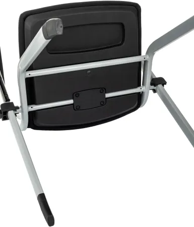 Стул Бюрократ X-Click-PP черный со столиком на ножках металл серый