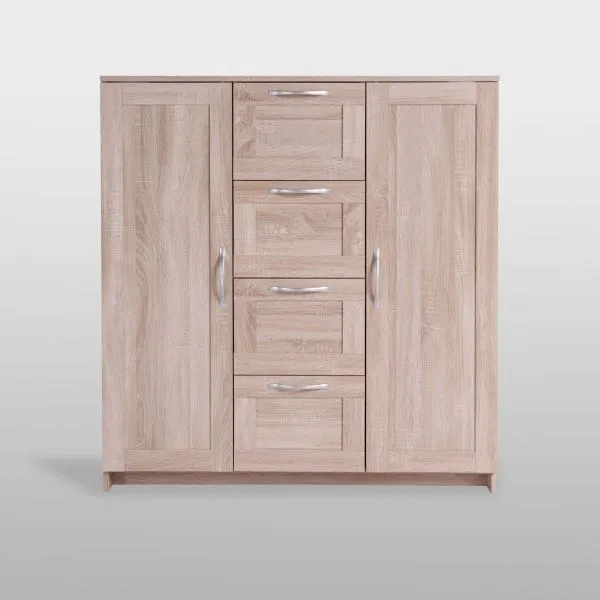 2.02.03.350.3 СИРИУС тумба 2 двери и 4 ящика 117х123 сонома RU