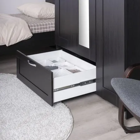 2.02.01.510.5 СИРИУС шкаф 3 двери и 1 ящик 117х59х220 Дуб Венге RU (с 1 зеркалом)