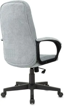 Кресло руководителя Бюрократ CH 002 Fabric серо-голубой Light-28 крестов. пластик