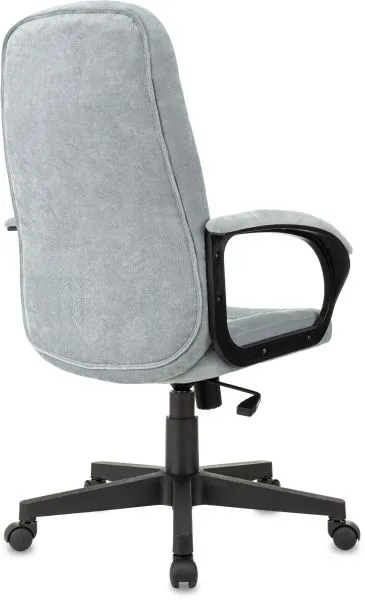 Кресло руководителя Бюрократ CH 002 Fabric серо-голубой Light-28 крестов. пластик