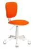 Кресло детское Бюрократ CH-W204NX оранжевый TW-96-1 крестов. пластик пластик белый