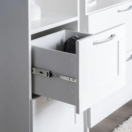 2.02.07.140.1 СИРИУС стеллаж 2 ящика 39х190 белый RU