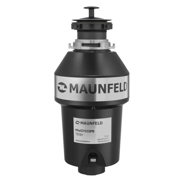 Измельчитель пищевых отходов с пневмокнопкой MAUNFELD MWD7502PB Черный