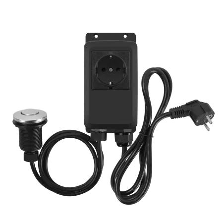 Измельчитель пищевых отходов с пневмокнопкой MAUNFELD MWD7502PB Черный