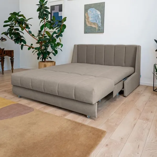 ВЕНЕЦИЯ Складная кровать серо-бежевая, 145