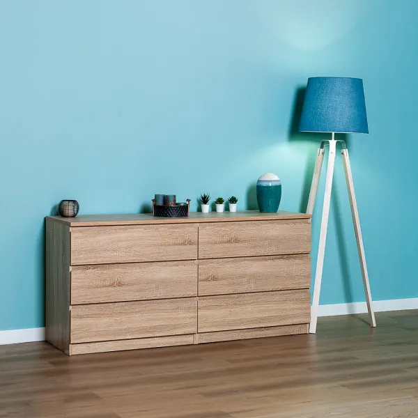 2.05.02.060.3 МАЛЬТА комод 6 ящиков 160х76 сонома RU