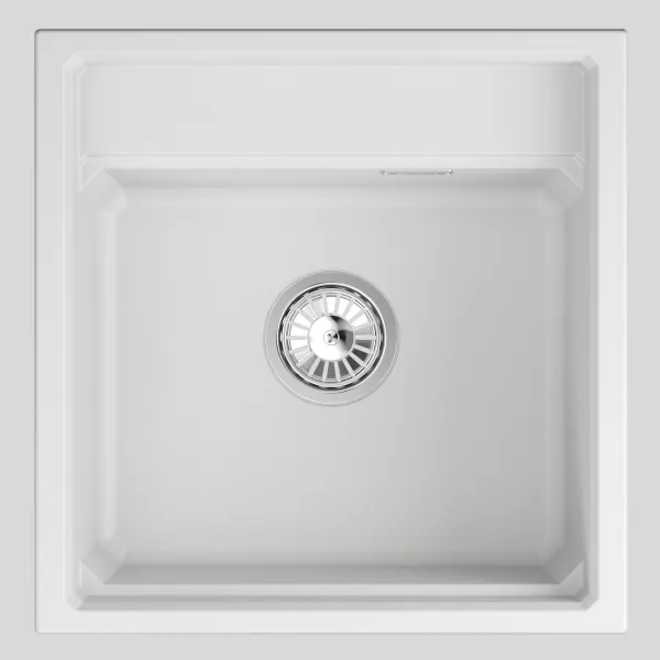 KS-5002i, АРКТИК (БЕЛЫЙ)  кухонная мойка, кварц