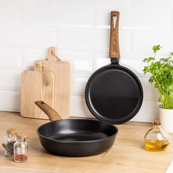 Сковорода MAUNFELD ALVA MFLV01FP из литого алюминия Черный