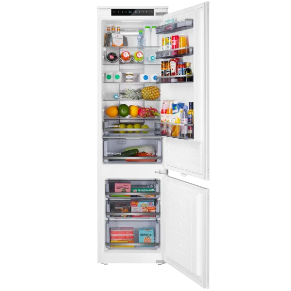 Встраиваемый холодильник NO FROST с инвертором MAUNFELD MBF19354NFWGR LUX Inverter Белый