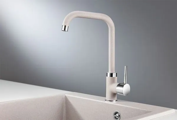 0041, АНТИК (БЕЖЕВЫЙ), СМЕСИТЕЛЬ КУХОННЫЙ