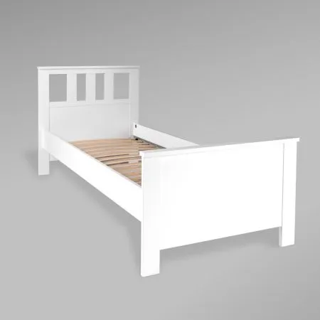 2.08.04.050.1 САГА кровать одинарная 90х200 белая