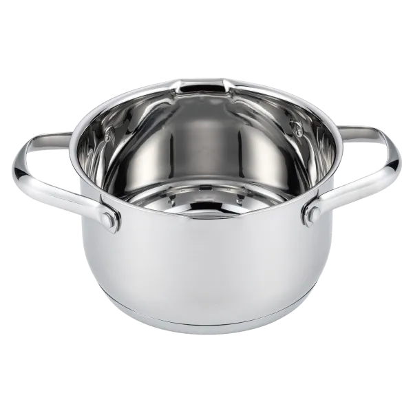 Кастрюля MAUNFELD ORIANA MF30RN01CR из нержавеющей стали со стеклянной крышкой, 18 см, 2,6 л