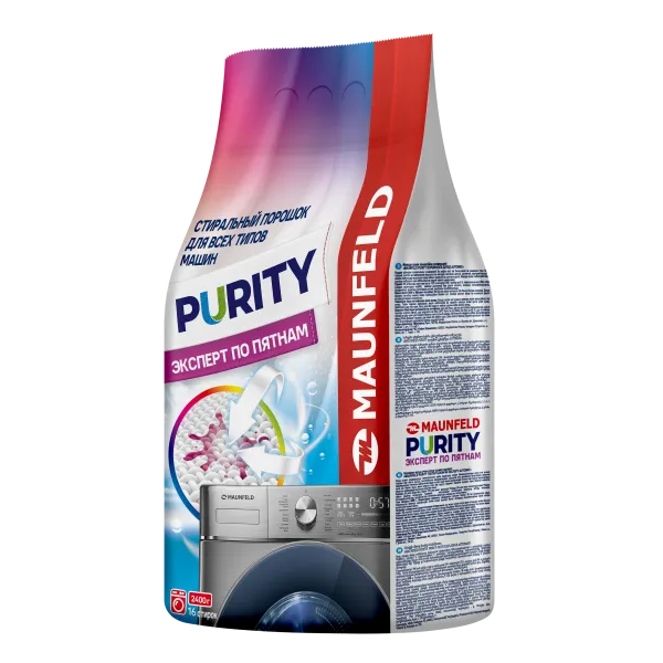 Стиральный порошок  Maunfeld Purity Эксперт по пятнам Automat 2400г MWP2400BM Жёлтый