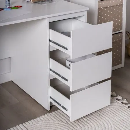 2.03.06.090.1 КАСТОР стол письменный 3 ящика 116х65 RU белый