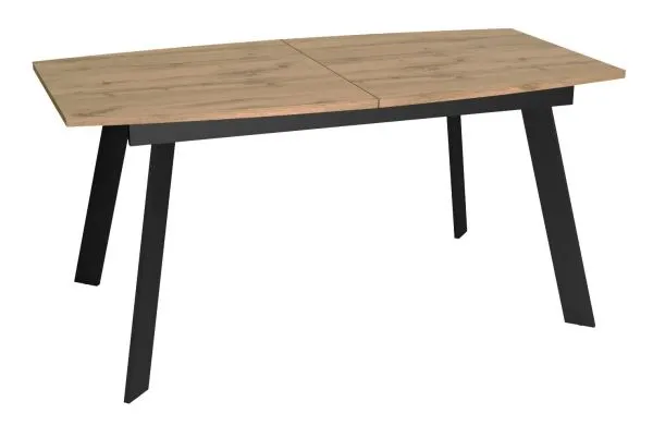 Стол DikLine XL160 Дуб галифакс / опоры черные