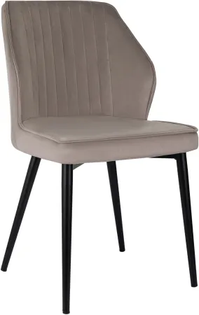 Стул для дома Бюрократ CH-K5_2 комплект 2шт т.бежевый Holland 61 металл черный на ножках (CH-K5_1/HL61_2)