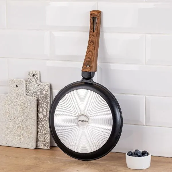 Сковорода блинная MAUNFELD ALVA MF22LV01PP из литого алюминия, 22 см Черный