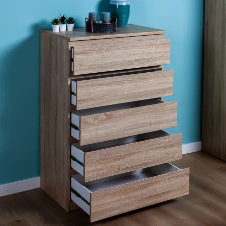 2.05.02.090.3 МАЛЬТА комод 5 ящиков 80х121 сонома RU