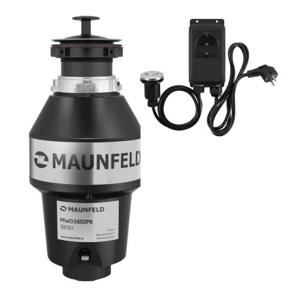 Измельчитель пищевых отходов с пневмокнопкой MAUNFELD MWD3802PB