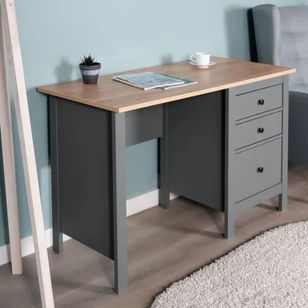 2.08.06.160.15 САГА стол письменный 120х56 серый/ясень