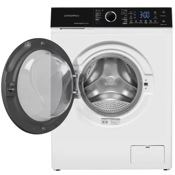 Стиральная машина c инвертором и паром MAUNFELD MFWM106IWHT Белый