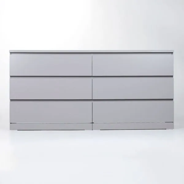 S01088 Варма 6Д комод 160х77х40, серый