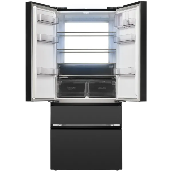 Холодильник с инвертором KITFit Pro MAUNFELD MFF190NFDSB01 Total NoFrost инвертор Черная нержавеющая сталь