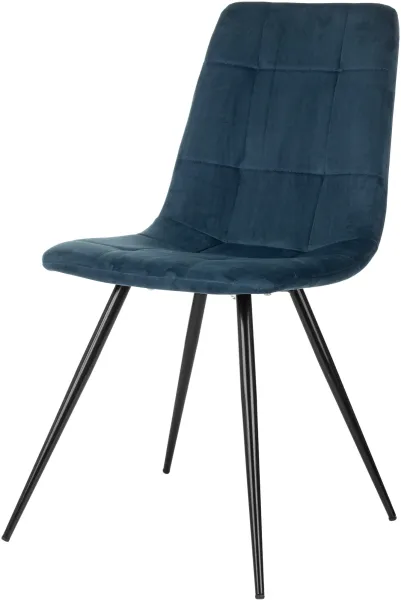 Стул для дома Бюрократ CH-K1_4 комплект 4шт синий Holland 58 металл черный на ножках (CH-K1_1/HL58_4)