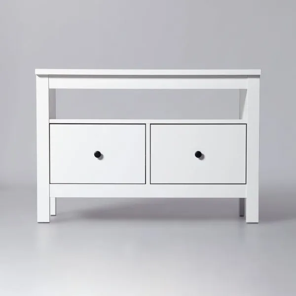 2.08.03.080.1 САГА тумба 2 ящика белая RU