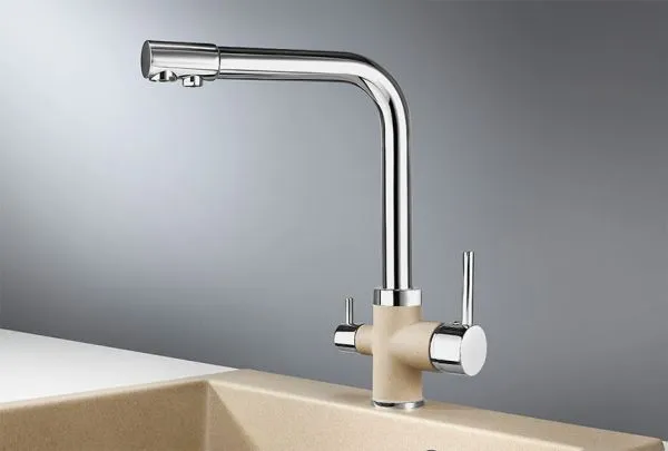 3015, XРОМ/ПЕСОК, СМЕСИТЕЛЬ КУХОННЫЙ