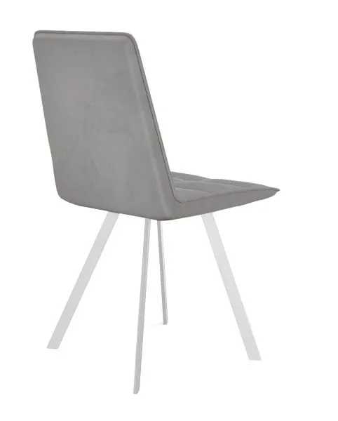 Стул DikLine 280 B22 GREY, ножки белые
