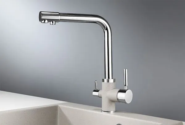 3015, XРОМ/БАЗАЛЬТ, СМЕСИТЕЛЬ КУХОННЫЙ