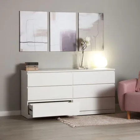S00296 Варма 6Д комод 160х77х40, белый