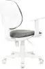 Кресло детское Бюрократ CH-W356AXSN серый Light-19 крестов. пластик пластик белый