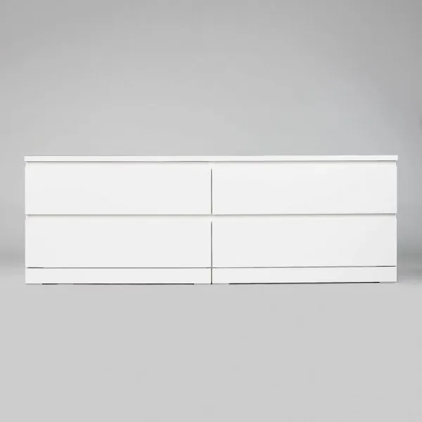S00265 Варма 4Д комод 160х54х40, белый