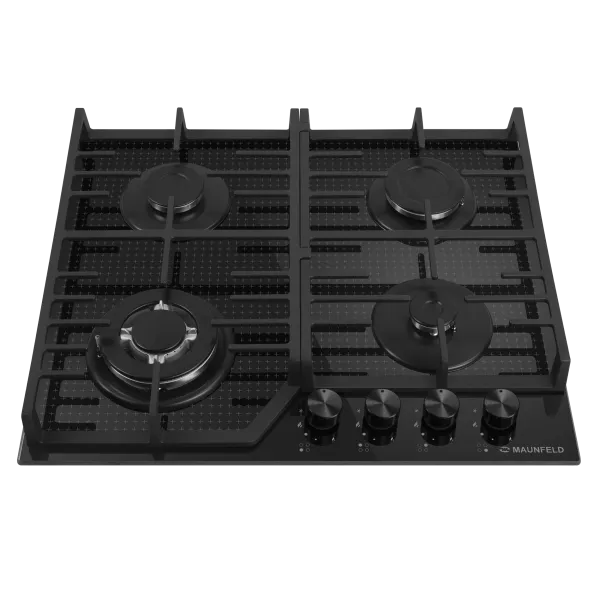 Газовая варочная панель MAUNFELD EGHG.64.73C Черный/черная фурнитура