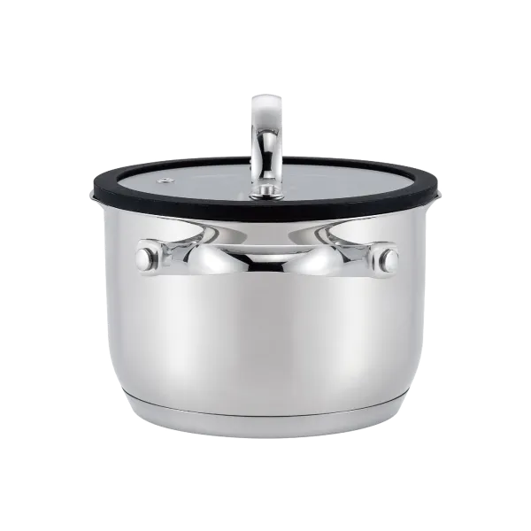 Кастрюля MAUNFELD ORIANA MF20RN01CR из нержавеющей стали со стеклянной крышкой, 16 см, 1,9 л