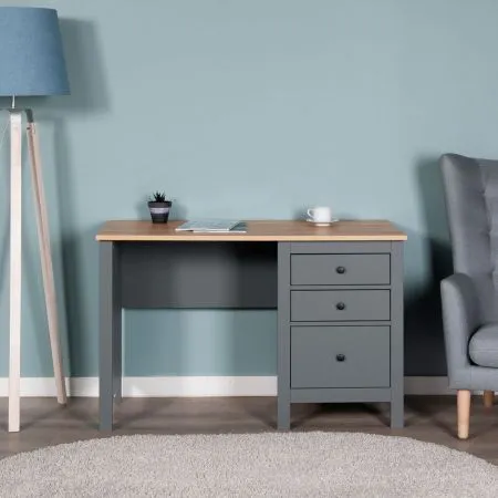 2.08.06.160.15 САГА стол письменный 120х56 серый/ясень