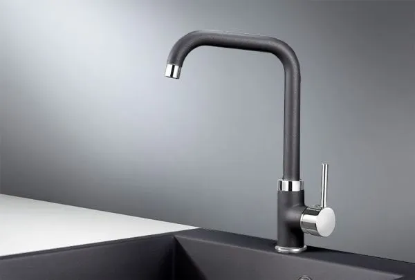 0041, ШВАРЦ (чёрный металлик), СМЕСИТЕЛЬ КУХОННЫЙ