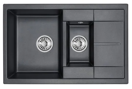 7802, БАЗАЛЬТ, кухонная мойка, кварц