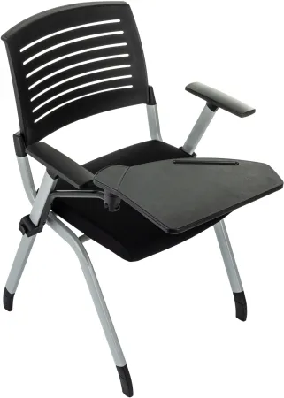 Стул Бюрократ X-Click-PP черный со столиком на ножках металл серый